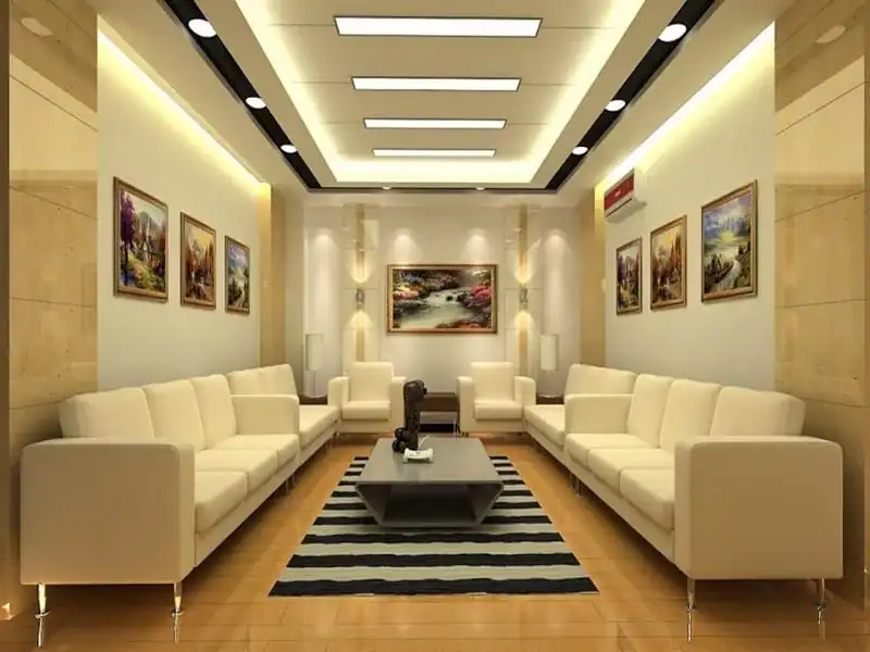 cost of gypsum ceiling in Kenya modern living room design