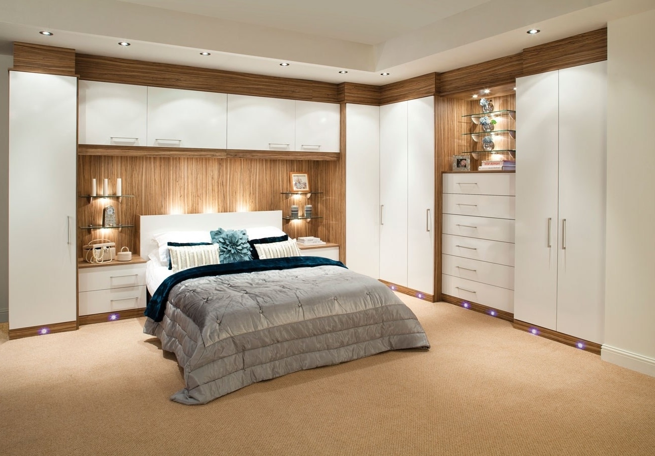 Custom bedroom furniture including bed frames wardrobes and storage designed in Kenya