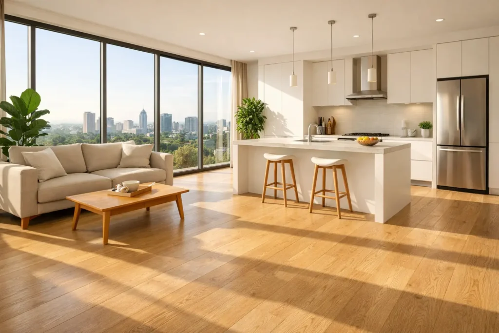 Modern flooring installation for residential interiors in Kenya