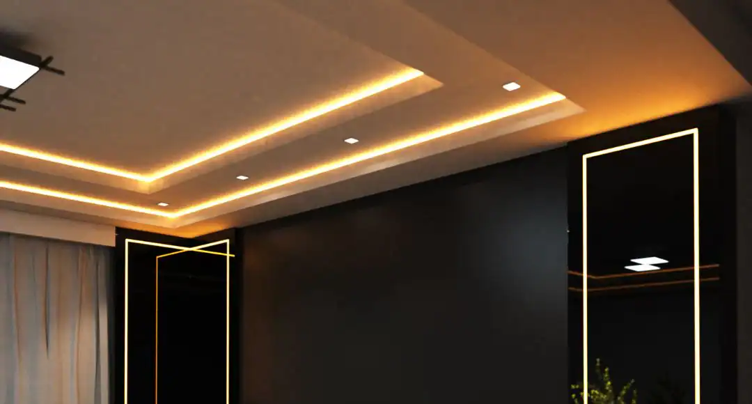 cost of gypsum ceiling in Kenya with LED lighting