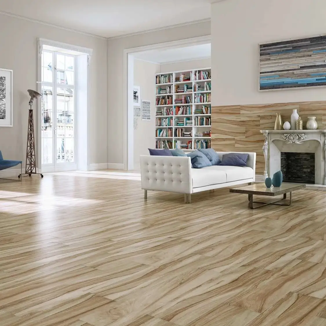 vinyl flooring installation in Kenya with modern interior finish